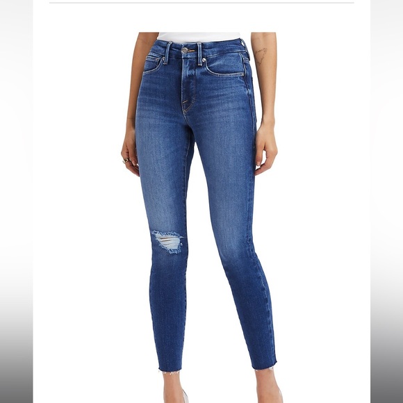 NWT Good American Good Legs High-Rise Crop Jeans Size 2 - Picture 2 of 10